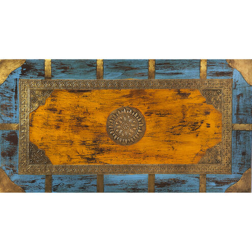 Nador Painted Brass Inlay 32 X 18 inch Artifacts Cocktail Table