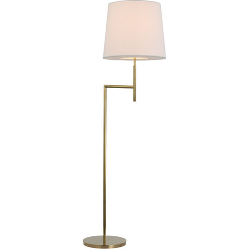 Barbara Barry Clarion 59 inch 15.00 watt Soft Brass Bridge Arm Floor Lamp Portable Light