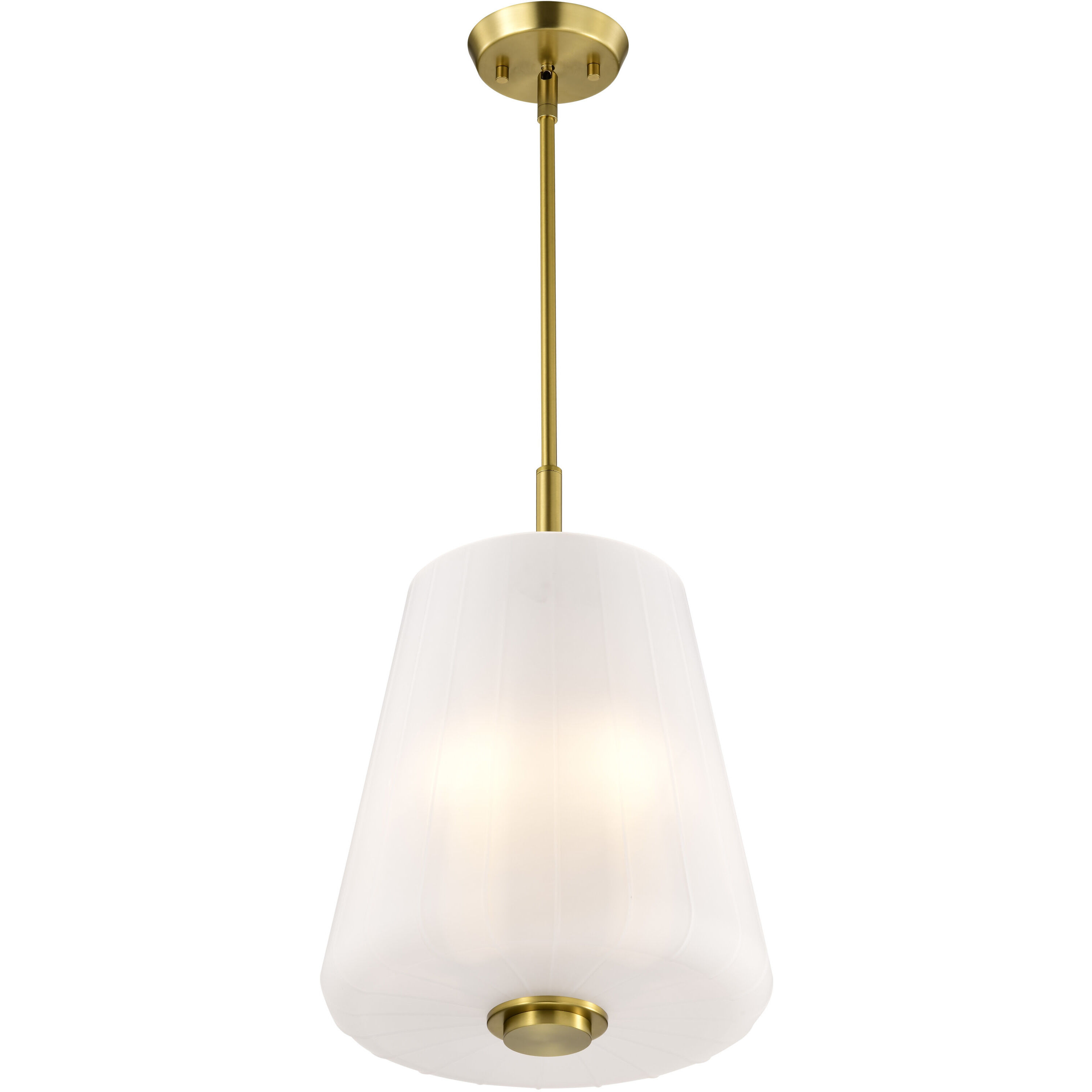 Lune 12 inch Vintage Brass Pendant Ceiling Light