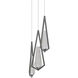 Beyond Devotion LED 12 inch Satin Nickel Multi-Light Pendant Ceiling Light