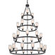 Ballston Saloon 30 Light 50 inch Matte Black Chandelier Ceiling Light
