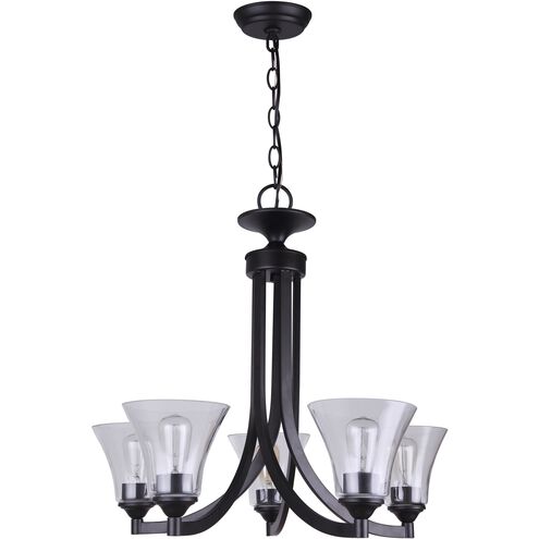Madison 5 Light 22 inch Oil Rubbed Bronze Chandelier Ceiling Light