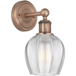 Norfolk 1 Light 5.75 inch Antique Copper and Clear Sconce Wall Light