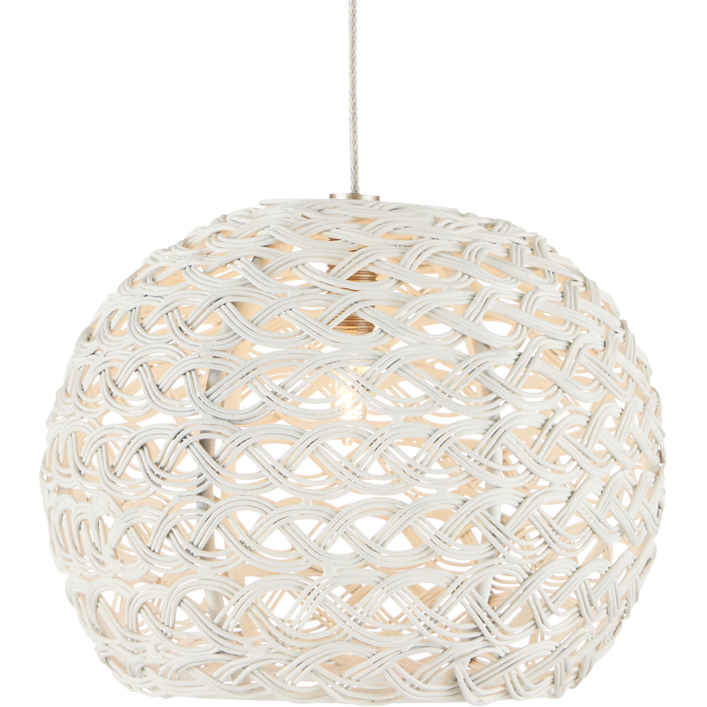 Piero 36 Light 37 inch White/Painted Silver Multi-Drop Pendant Ceiling Light