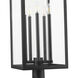 Nova 5 Light 117 inch Black Outdoor Post Mounted Fixture