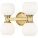 Artemis 4 Light 13 inch Modern Gold Vanity Wall Light