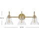 Vera LED 24 inch Lacquered Brass Bath Light Wall Light