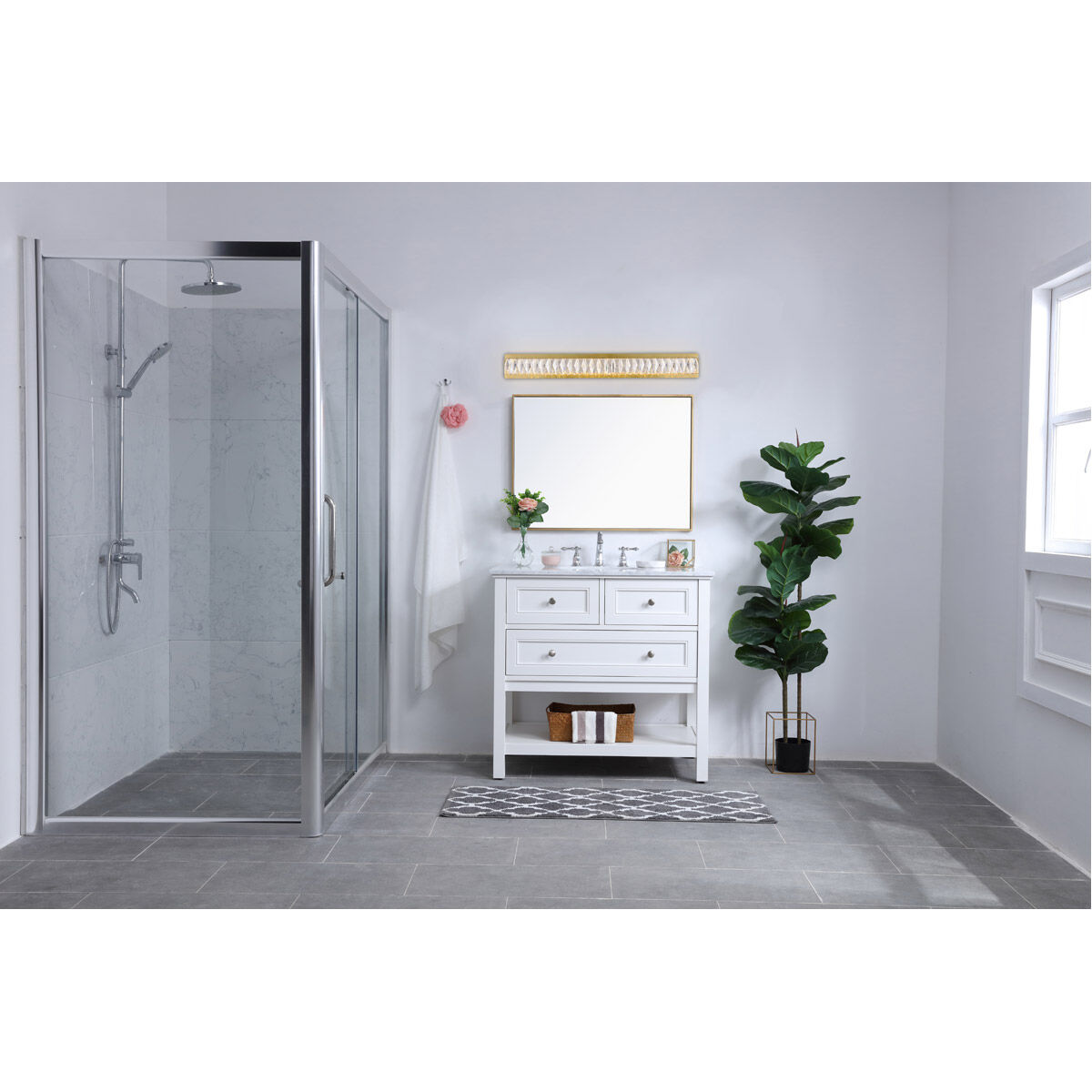 Monroe LED Gold Wall Sconce Wall Light