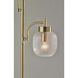 Natasha 62.25 inch 60.00 watt Antique Brass Floor Lamp Portable Light