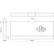 Plaza Linear Pendant Ceiling Light in Brushed Nickel