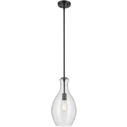 Everly 1 Light Black Pendant Ceiling Light