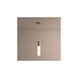 Magnum 1 Light 4 inch Aged Brass Pendant Ceiling Light