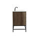 Eugene 60 X 22 X 33.5 inch Natural Oak Vanity Sink Set