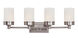 Fusion 4 Light 28 inch Brushed Nickel Vanity Bar Wall Light