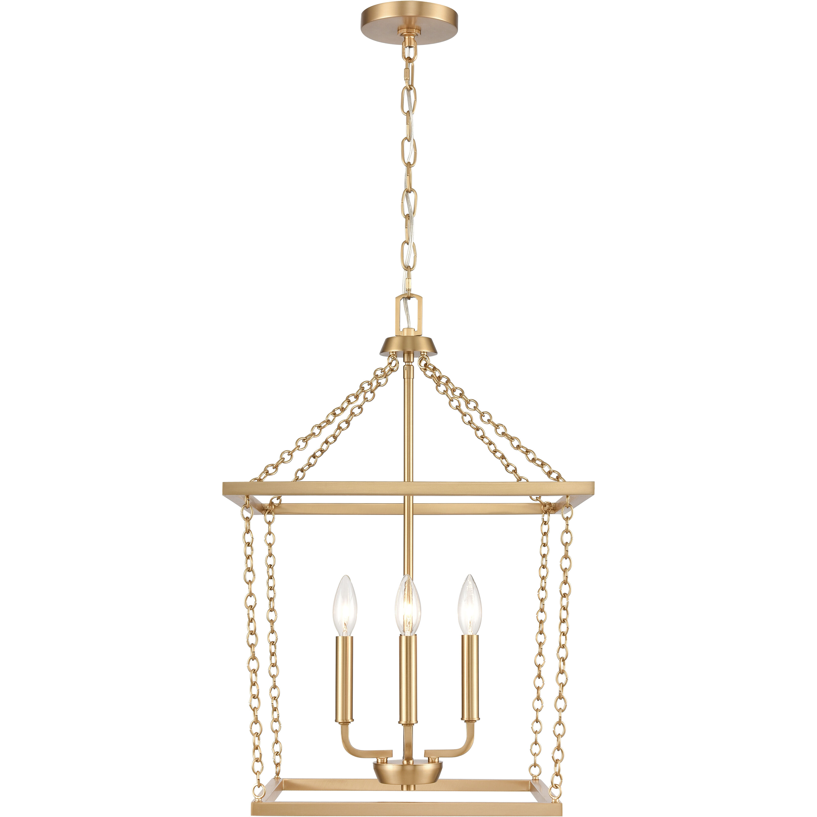Emmett 4 Light 17 inch Brushed Gold Pendant Ceiling Light