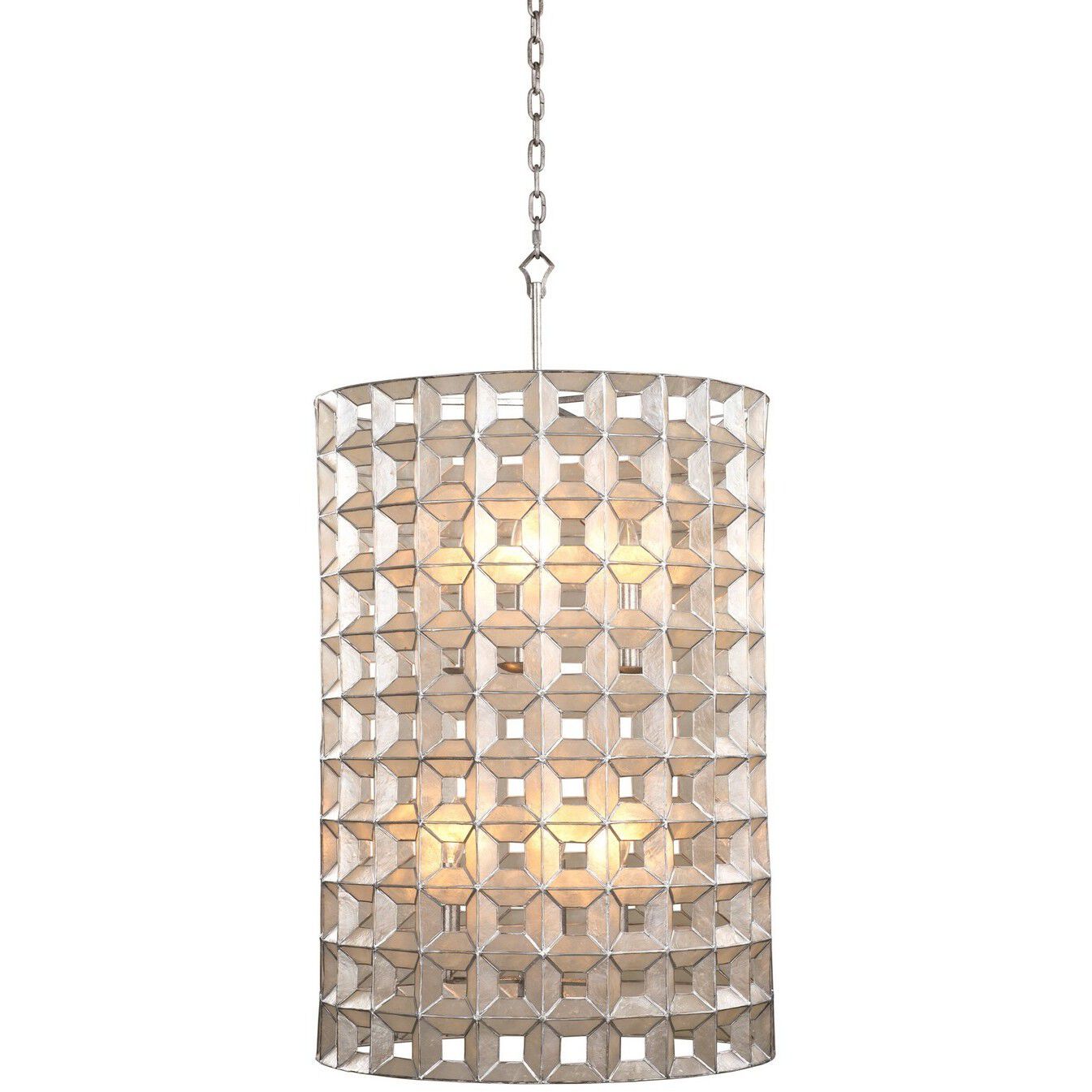 Prado 6 Light 20 inch Oxidized Silver Leaf Foyer Pendant Ceiling Light