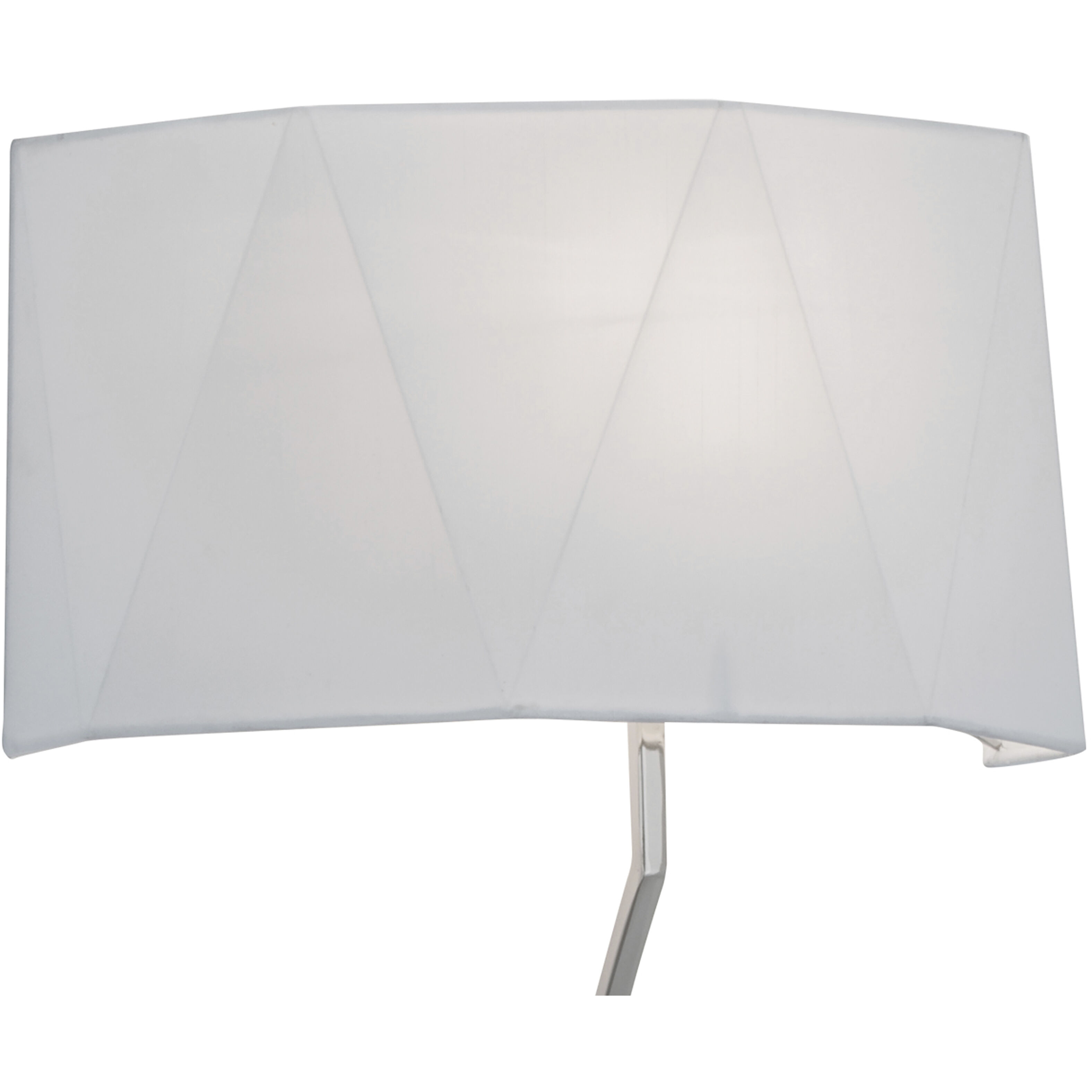 Diamond Sconce Wall Light in White Fabric