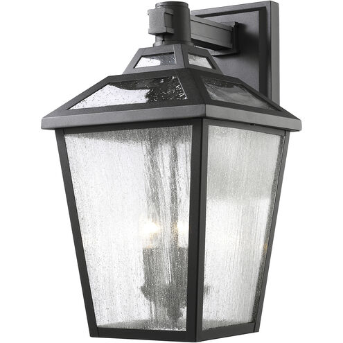 Bayland Outdoor Wall Light in Black, 11.19