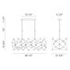 Leonardell Linear Chandelier Ceiling Light in Black