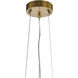 Canada 10 Light 16 inch Gold Chandelier Ceiling Light
