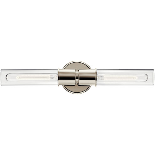 Aviv 2 Light 5.5 inch Polished Nickel Wall Sconce Wall Light
