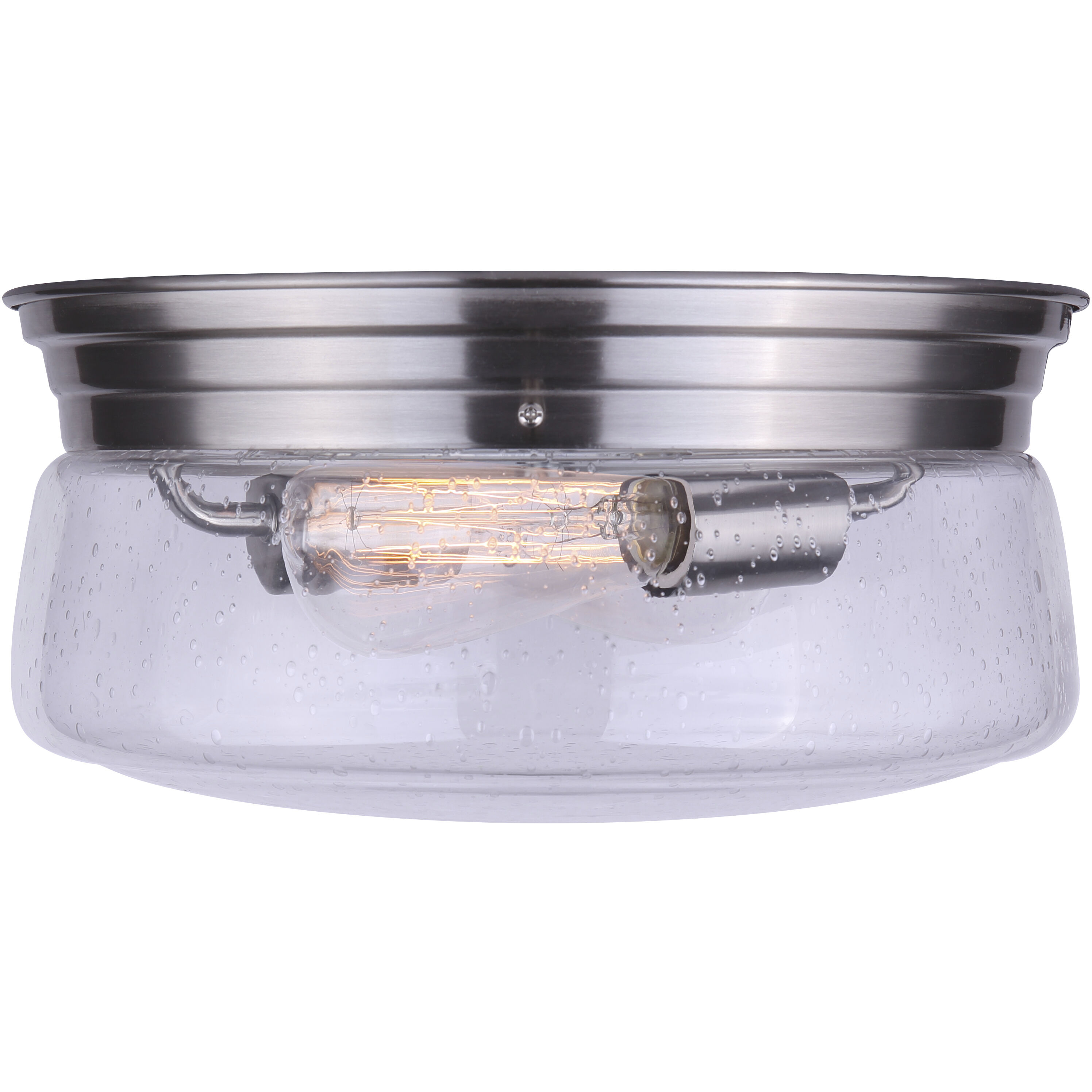 Madison 2 Light 12 inch Brushed Nickel Flush Mount Ceiling Light