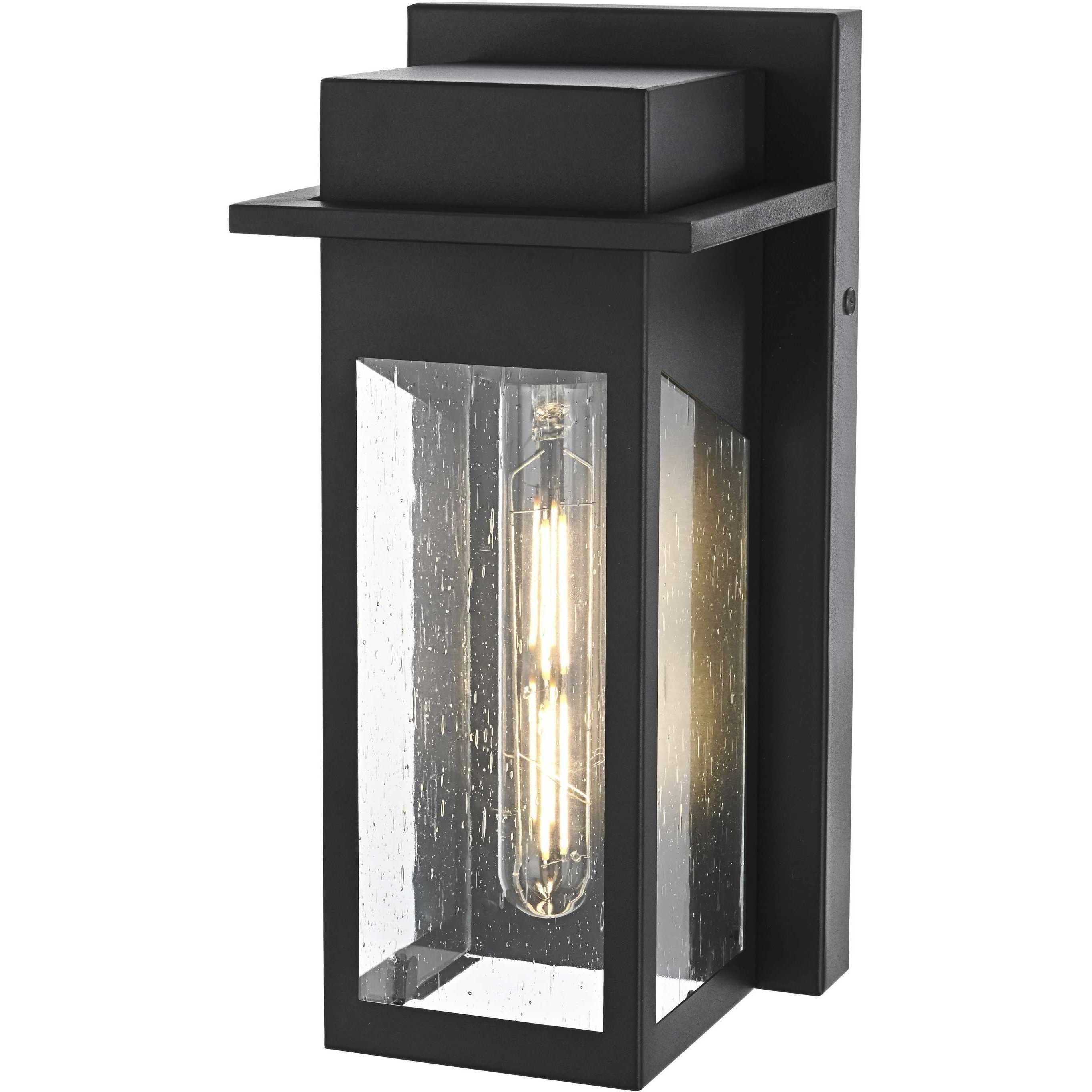 Dunton 1 Light 11 inch Black Outdoor Wall Sconce
