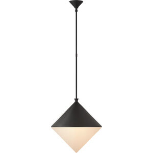 AERIN Sarnen LED 18.25 inch Matte Black Pendant Ceiling Light, Large