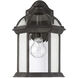 Kensington Outdoor Wall Lantern in Rustic Bronze