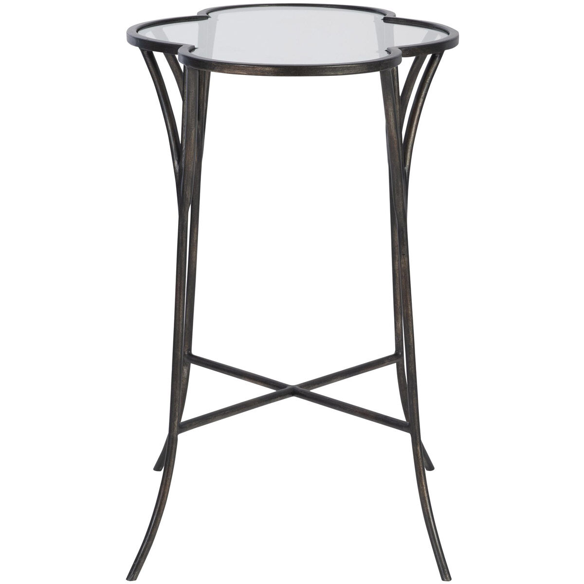 Adhira 24 X 24 inch Glass Accent Table