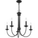 Estate 5 Light 25 inch Black Chandelier Ceiling Light