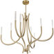 Bradford LED 40 inch Noble Brass Chandelier Ceiling Light
