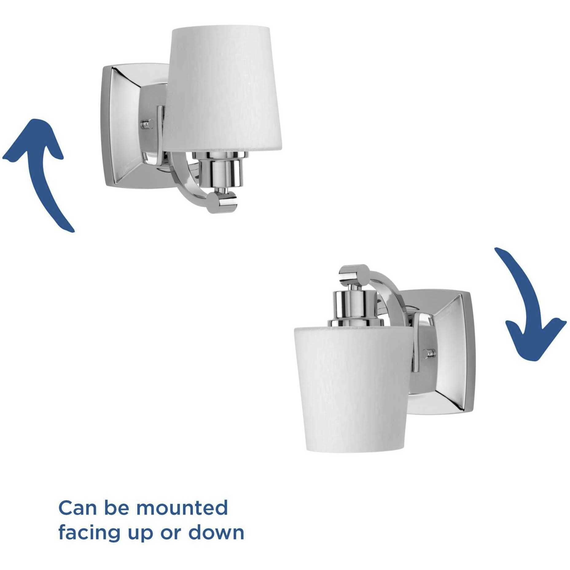 Glance 1 Light 5 inch Polished Chrome Bath Vanity Wall Light, Design Series