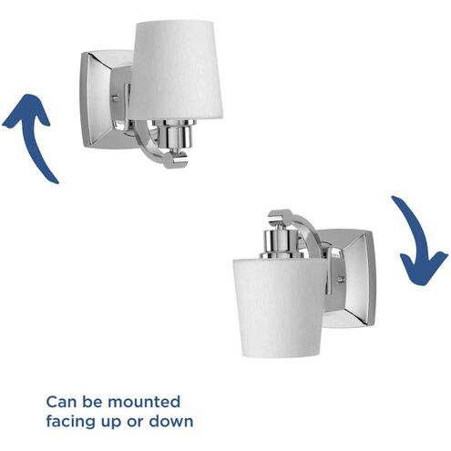 Glance 1 Light 5 inch Polished Chrome Bath Vanity Wall Light, Design Series