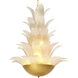 Melrose 8 Light 23.62 inch Antique Brass and Light Smoke Glass Chandelier Ceiling Light