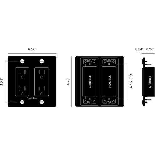 2G Duplex 125 Smoked Bronze Outlet