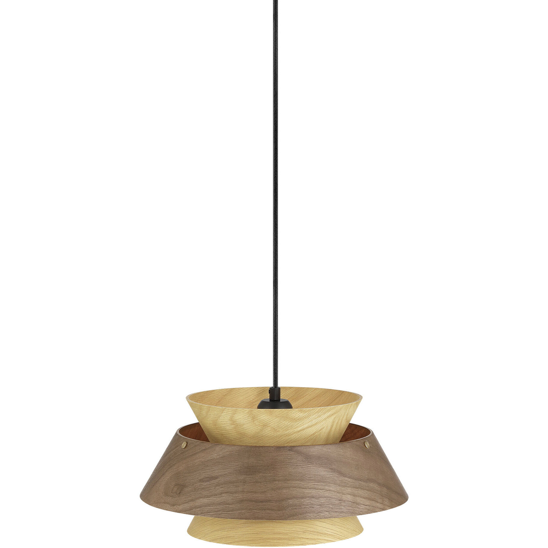 Yep Aalto 1 Light 13.25 inch Dark Walnut-Light Walnut Pendant Ceiling Light