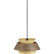 Yep Aalto 1 Light 13.25 inch Dark Walnut-Light Walnut Pendant Ceiling Light