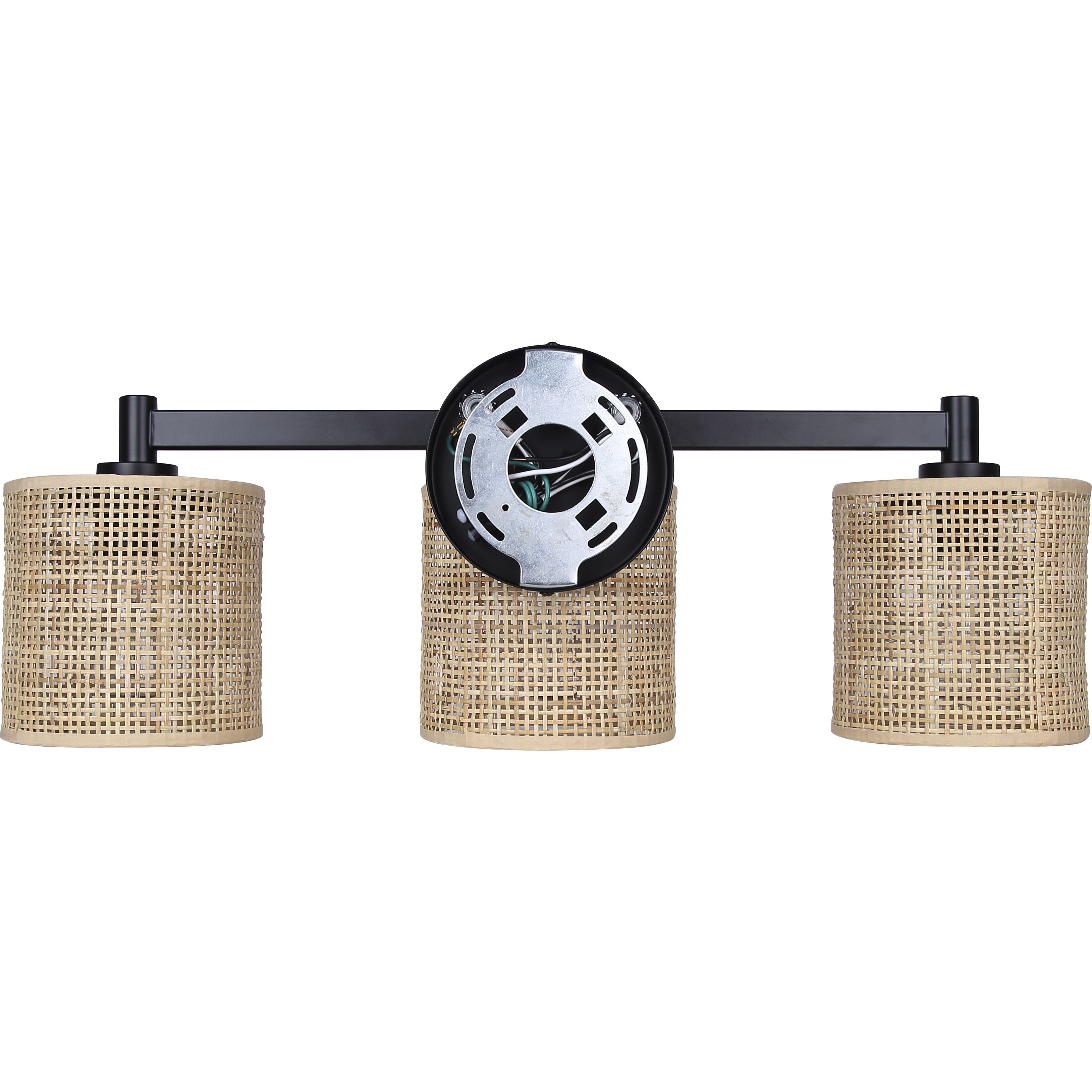 Meadow 3 Light 25.25 inch Black Vanity Light Wall Light