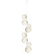 Gaia LED 16.6 inch Salt White Chandelier Ceiling Light, Twisted Vine