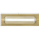 Lucien LED 5 inch Lacquered Brass Vanity Light Wall Light, Vertical