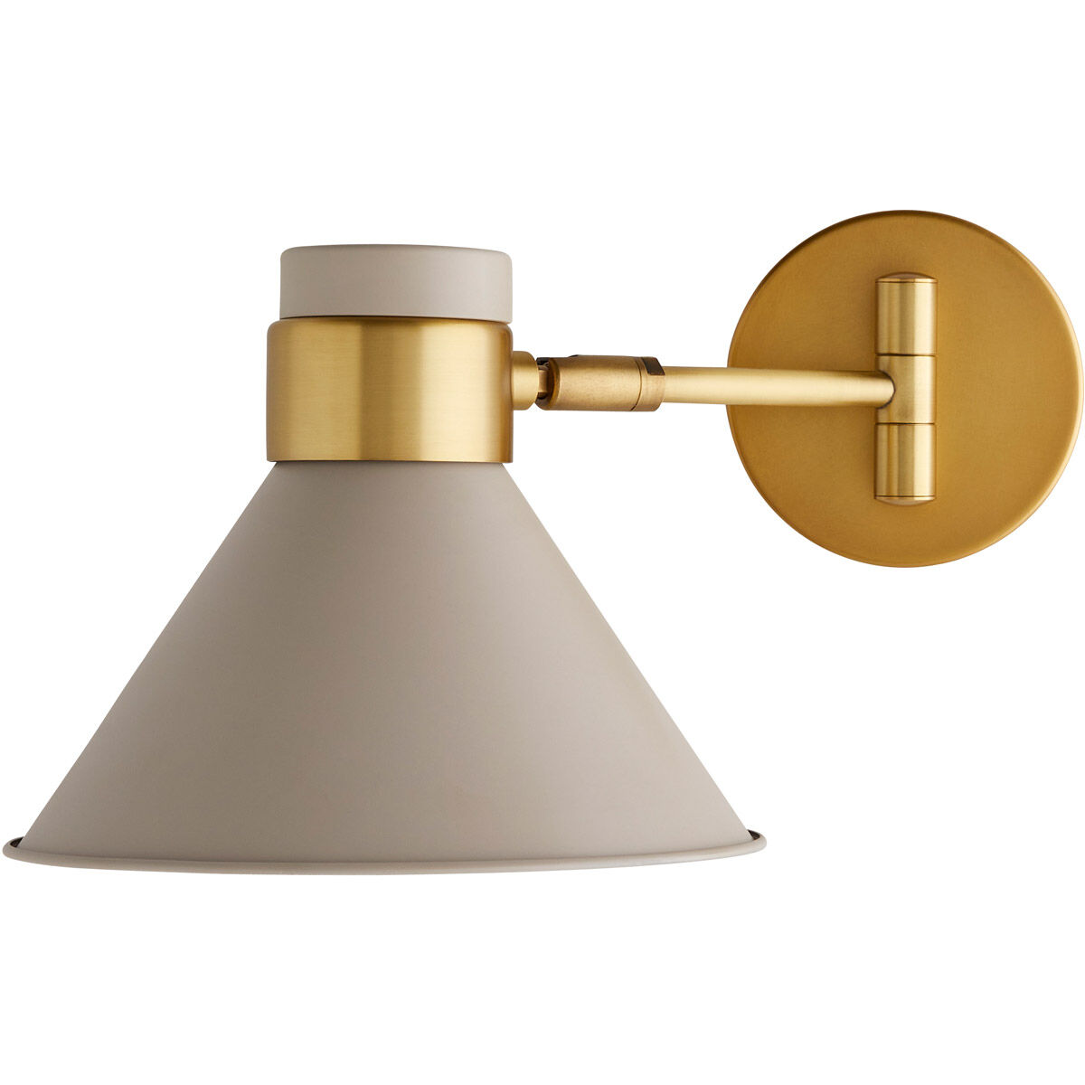 Lane 1 Light 15 inch Taupe/Antique Brass Sconce Wall Light