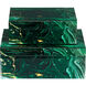 Interstellar 7.75 inch Dark Green Boxes, Set of 2