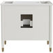 Aster 36 X 34 inch Off-White and Fog and Natural and White and Polished Brass Bath Vanity Sink