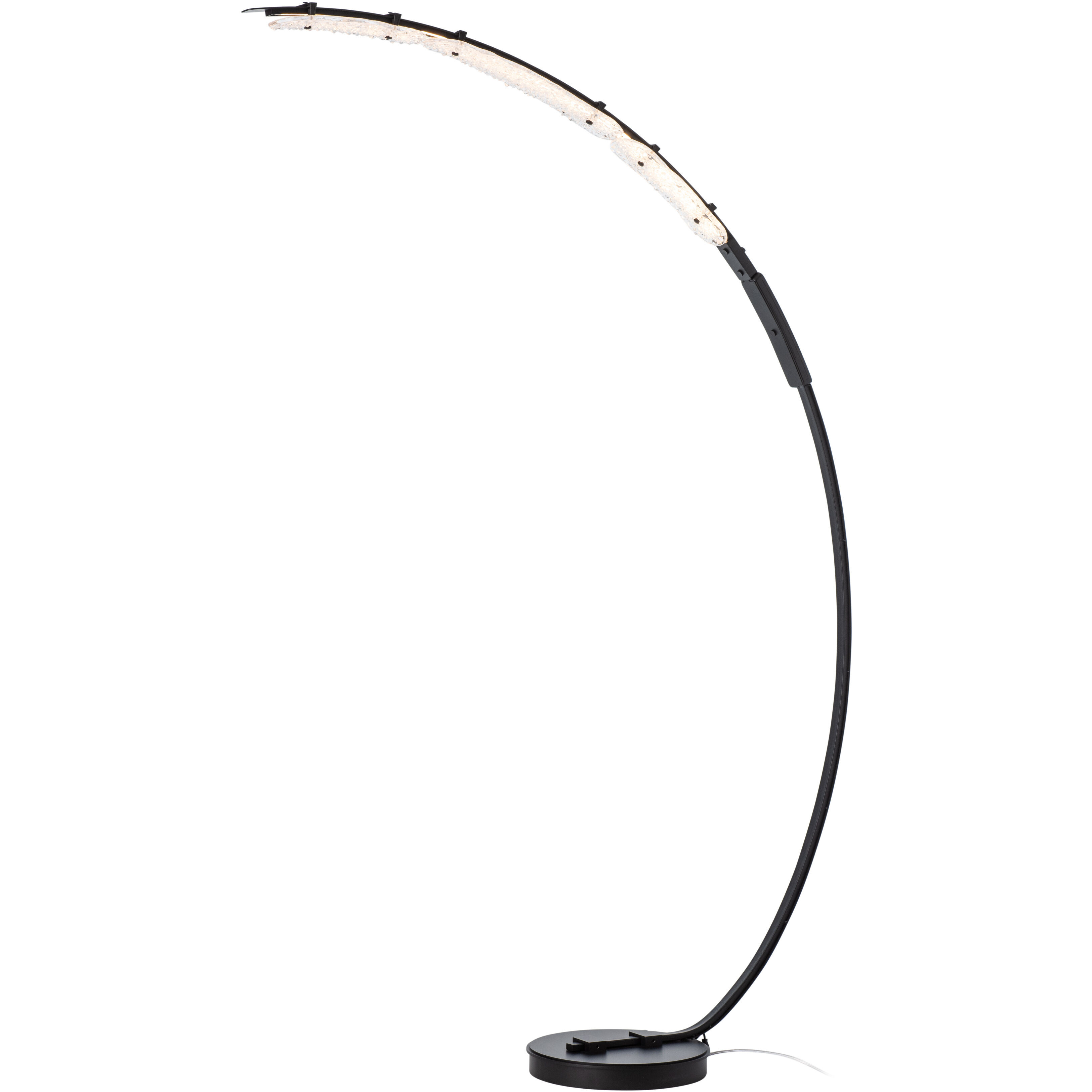Glissade 80 inch 16.80 watt Modern Brass Arc Floor Lamp Portable Light