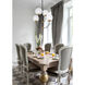 Lennon 4 Light 32 inch Black and Brass Pendant Ceiling Light
