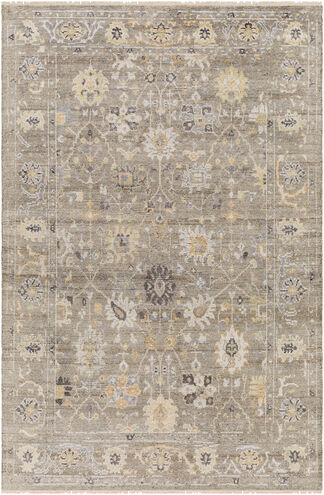 Kushal 108 X 72 inch Charcoal Rug in 6 X 9, Rectangle