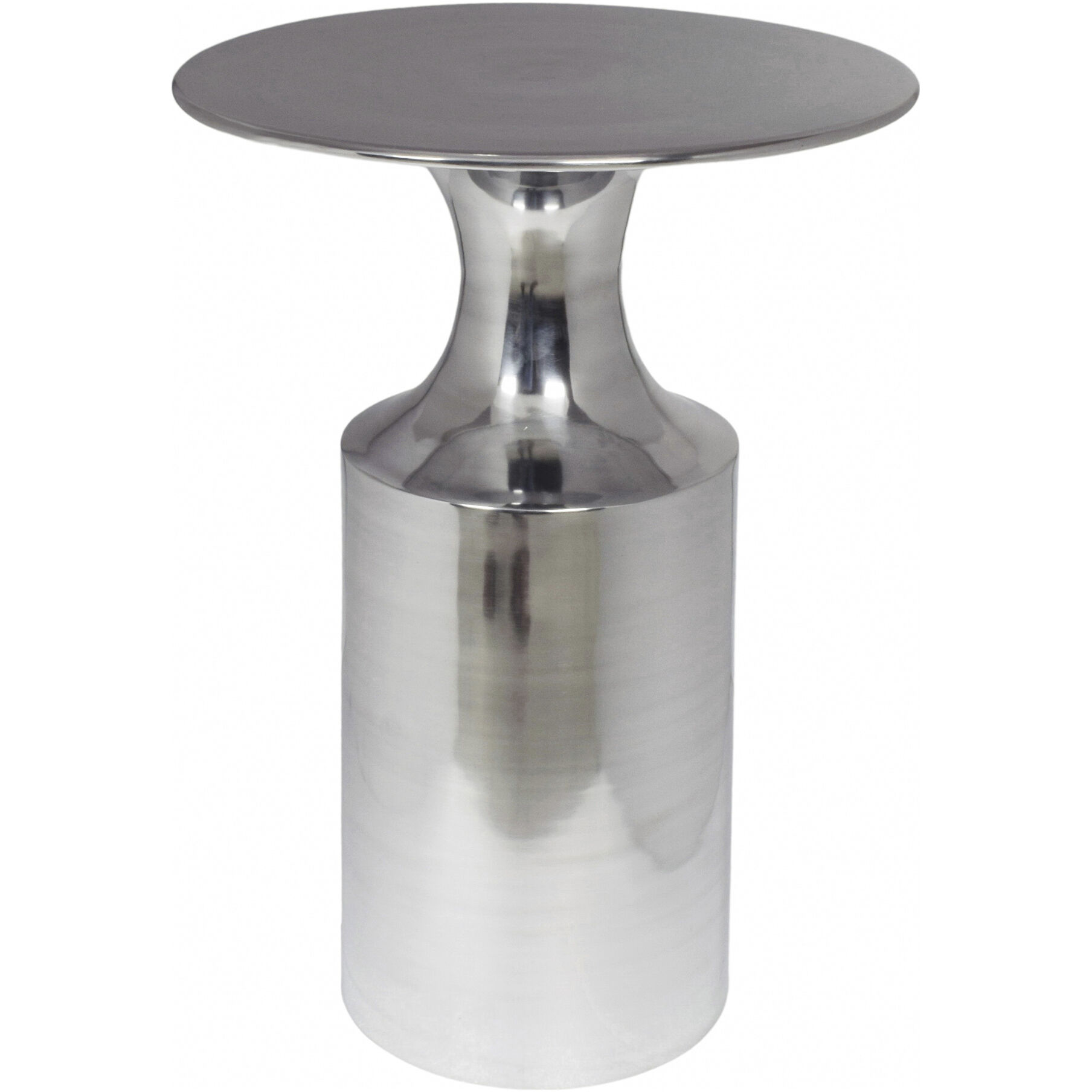 Rassa 21 X 14.5 inch Polished Silver Accent Table