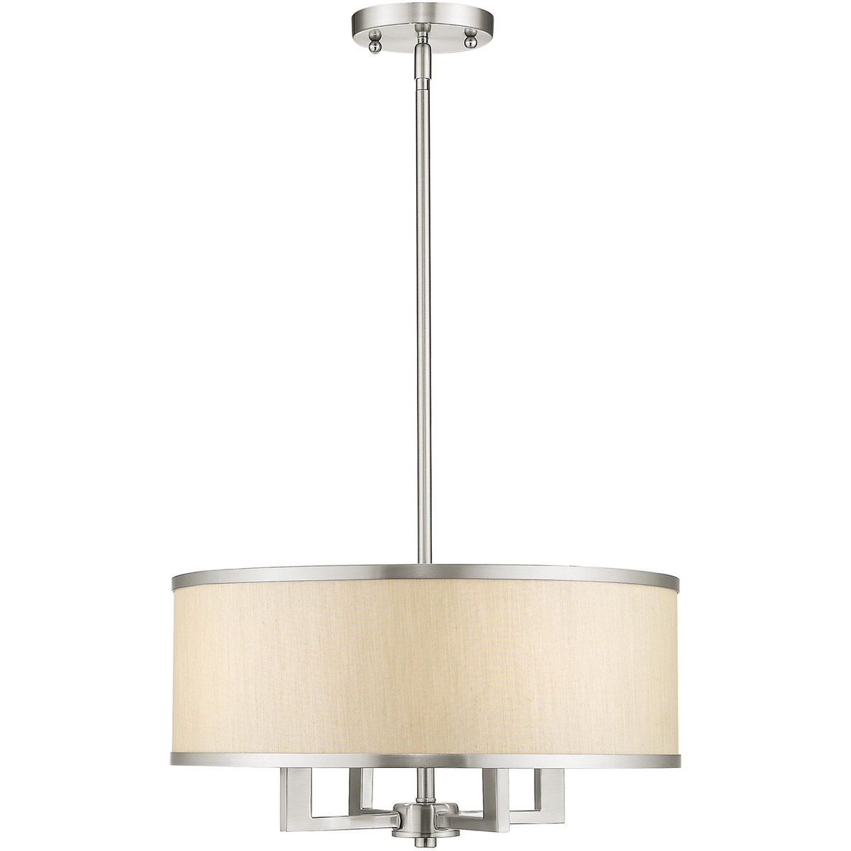 Park Ridge 4 Light 18 inch Brushed Nickel Chandelier Ceiling Light