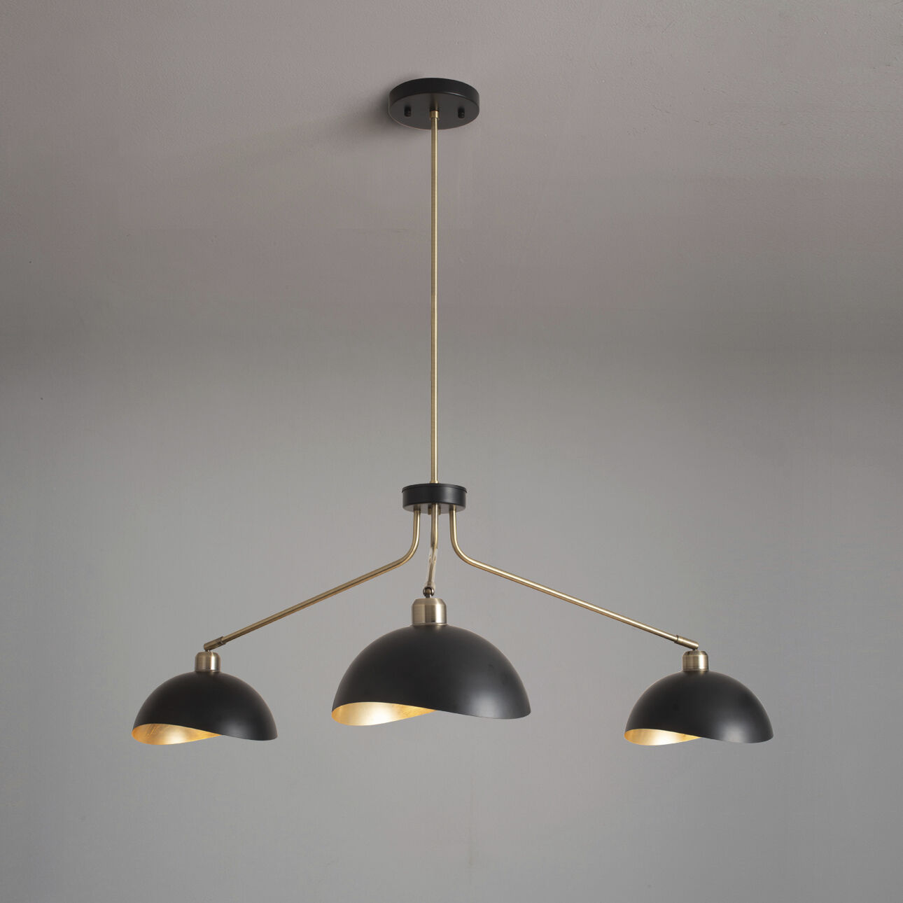 Luna Bella LED 43.5 inch Weathered Brass Chandelier Ceiling Light